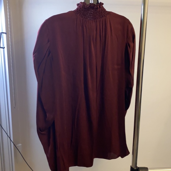 Kobi Halperin burgundy blouse - Picture 2 of 4